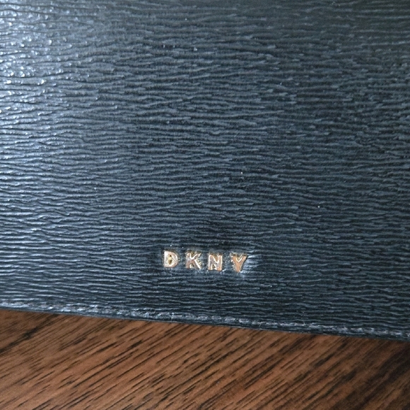 DKNY Textured Black Clutch - Picture 2 of 5